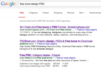 buscar iconos en google