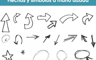 flechas y simbolos a mano alzada para powerpoint